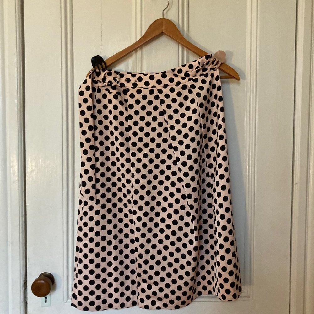 J.Crew 365 polka-dot wrap skirt (sz 4)